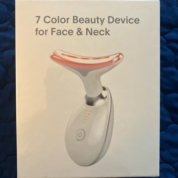 LED Skincare Device for Face & Neck - Red and White - Picture 3 of 3